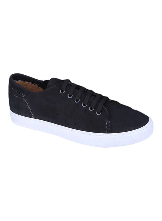 Darkwood Leather Lace-up Sneakers Black - Image 1