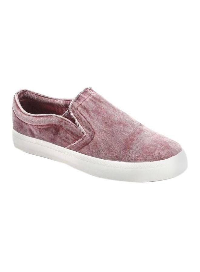 Levent - Canvas Slip-on Sneakers Burgundy - Image 1