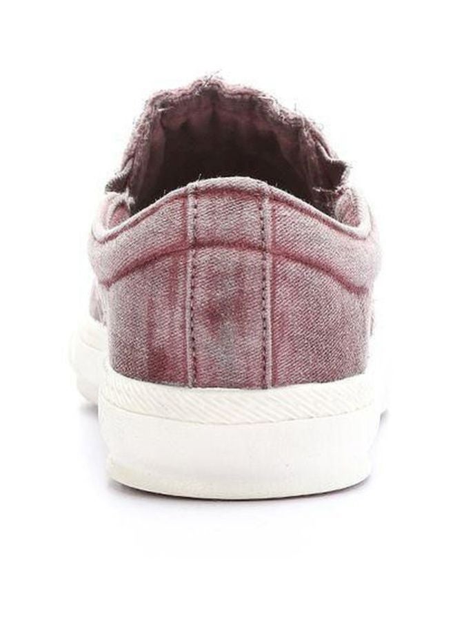 Levent - Canvas Slip-on Sneakers Burgundy - Image 1