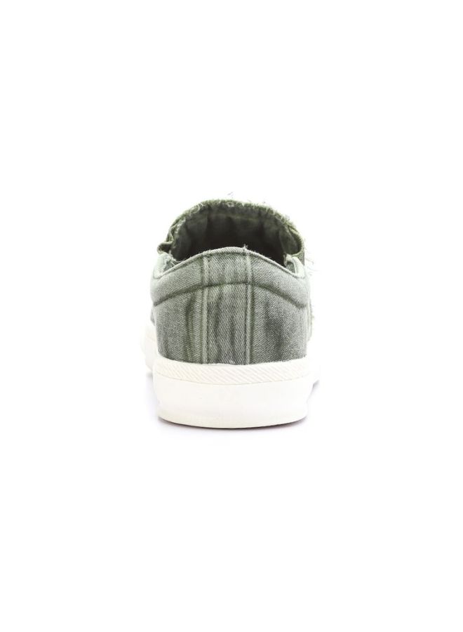 Levent - Canvas Slip-on Shoes Green - Image 1