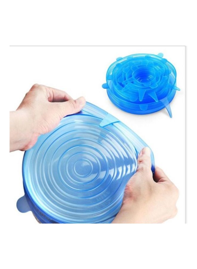 6-Piece Replaceable Silicone Stretch Lid Covers Multicolour  - Image 2