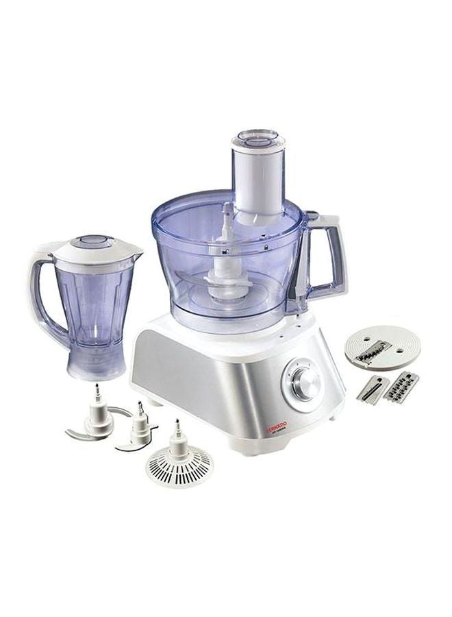 تورنيدو محضر الطعام 1000 وات 1000 W FP-1000S فضي/ أبيض/ شفاف - Image 1