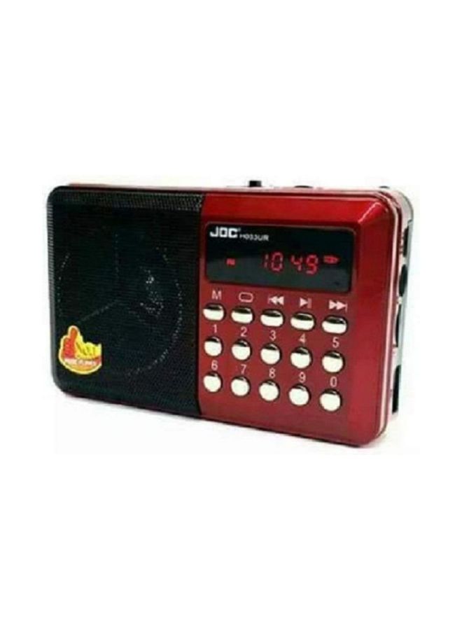 Joc - Powerful Stereo Sound FM Radio YG - 011U Red/Black - Image 1