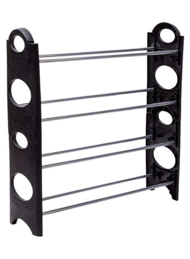 Marzo 4-Level Shoe Storage Rack Black/Silver | Best Price KSA | Riyadh ...