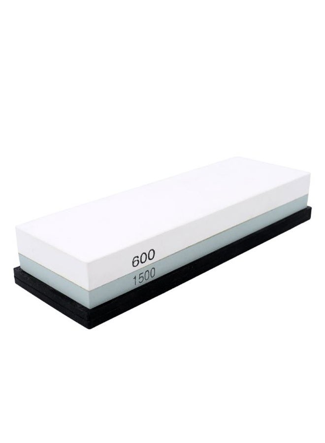 Double-Sided Whetstone Cutter Sharpener Stone White/Blue 