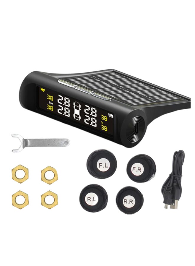 نظام مراقبة ضغط الإطارات مع شاشة LCD وأجهزة استشعار وإكسسوارات