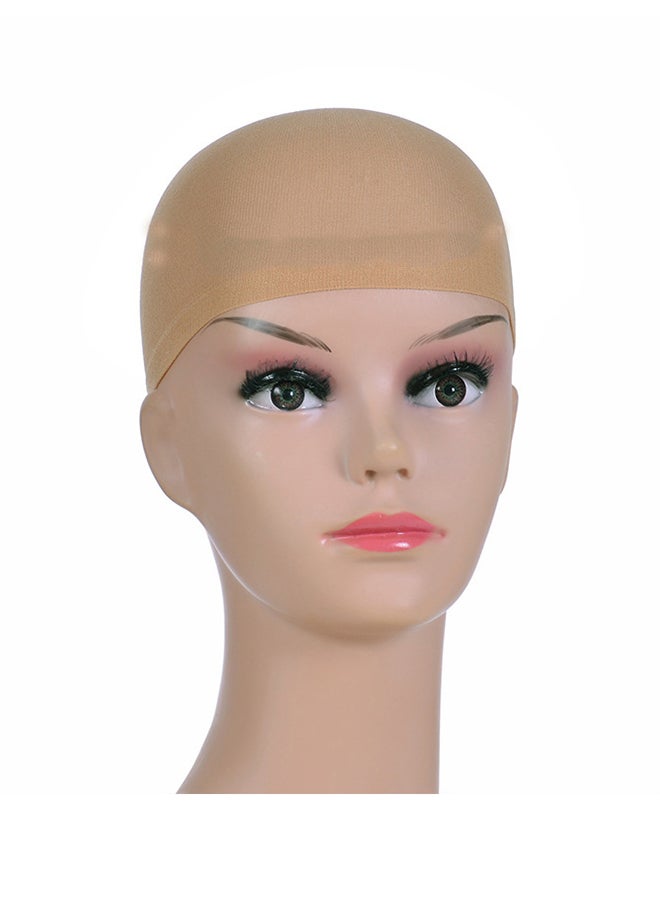 Generic - 2-Piece High Elasticity Wig Net Cap Skin colour 20cm - Image 1