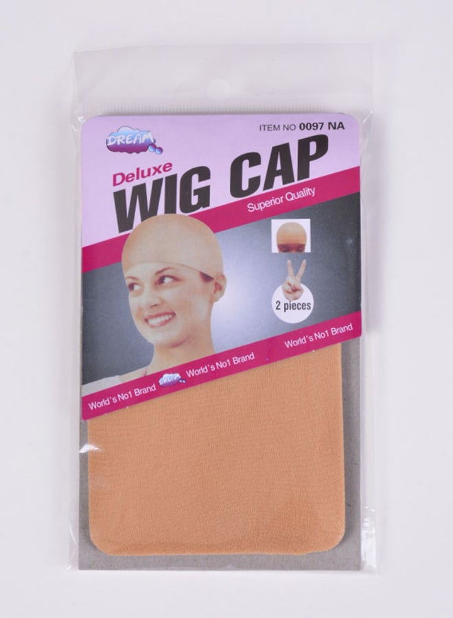 Generic - 2-Piece High Elasticity Wig Net Cap Skin colour 20cm - Image 1