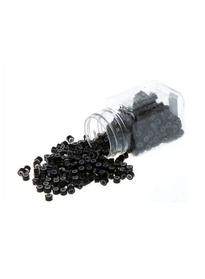 مجموعة أدوات تركيب وصلات الشعر الاحترافية من 500 قطعة أسود - Image 3