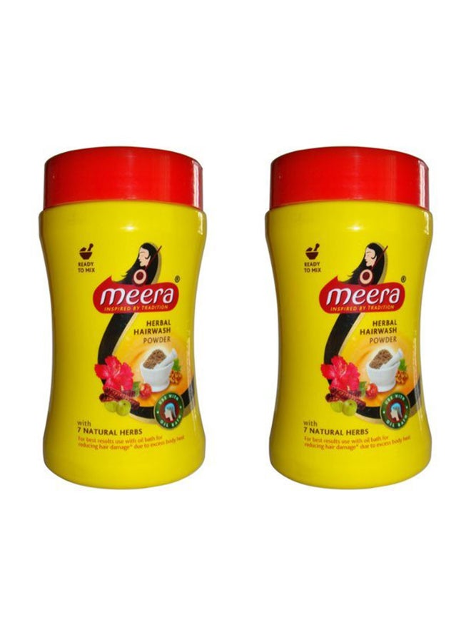 MEERA Pack of 2 Herbal Hairwash Powder 2 x 120grams 