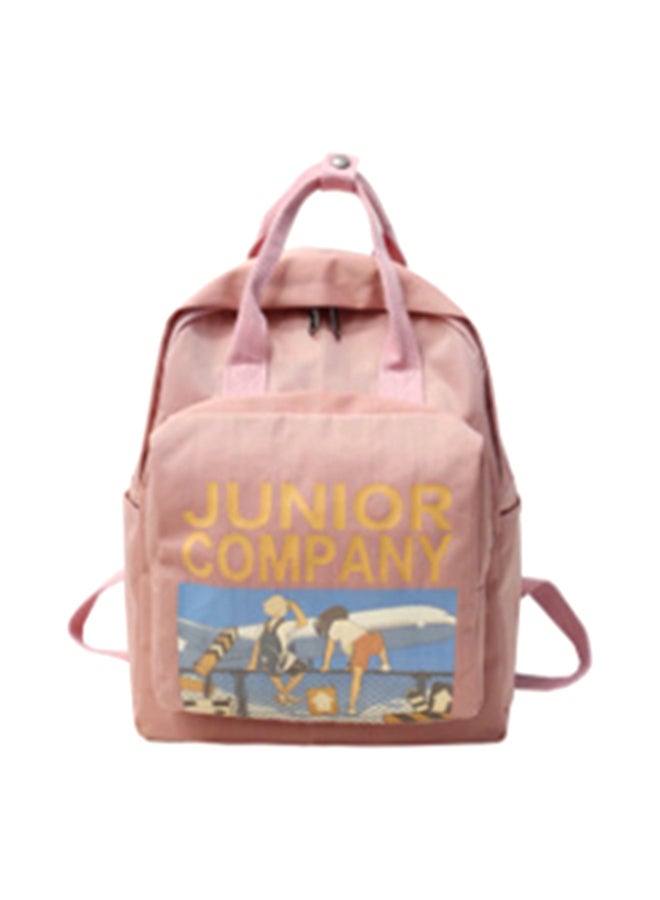 Large Capacity Students Ins Super Fire Backpack Pink  - Image 1