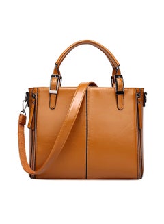 Casual Pu Leather Shoulder Bag Brown