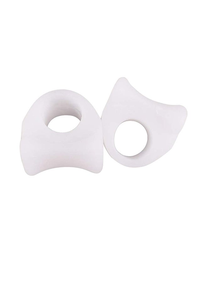 NOVIMED 2-Piece Bunion Relief Toe Separator White 