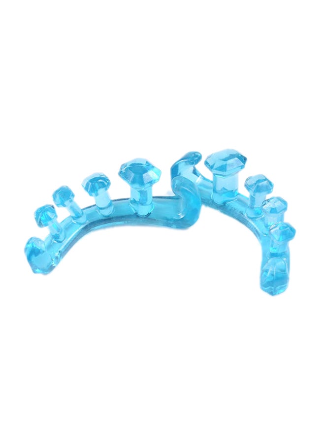 NOVIMED 2-Piece Bunion Relief Toe Separator Blue  - Image 1