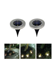 Generic 2-Piece Solar Powered LED Patio Sensitive Sensor Light White  - Image 5