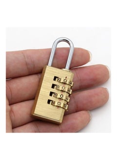 Generic 4-Digit Number Password Luggage Lock Gold  - Image 3