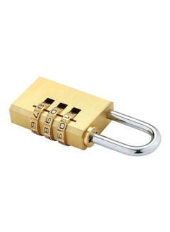 Generic 4-Digit Number Password Luggage Lock Gold  - Image 1