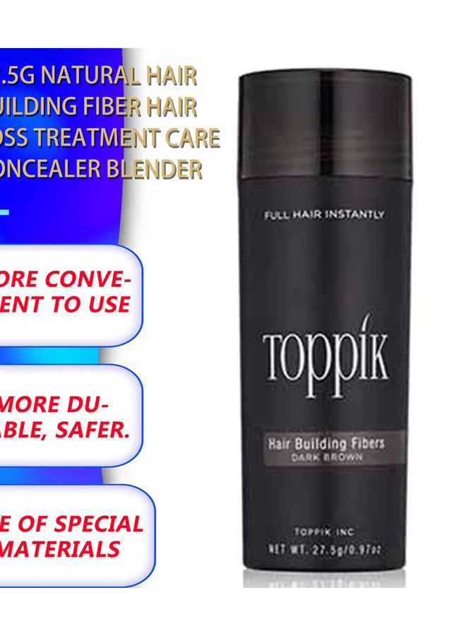 Toppik Hair Building Fiber For Hair Loss Treatment Dark Brown 27.5grams - Image 3