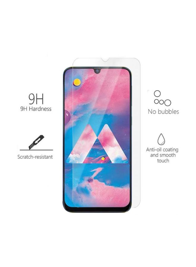 إي وورلد لاصقة حماية للشاشة من الزجاج المقوى لهاتف سامسونج جالاكسي A50 شفاف - Image 2