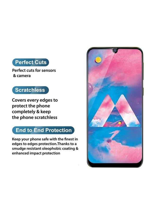Eworld 3-Piece Screen Protector For Samsung Galaxy A50 Black/Clear  - Image 3
