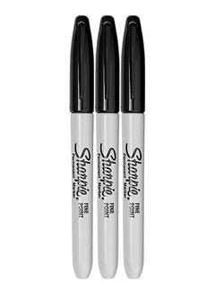 3-Piece Permanent Marker Black - v1568103613/N29642734A_1