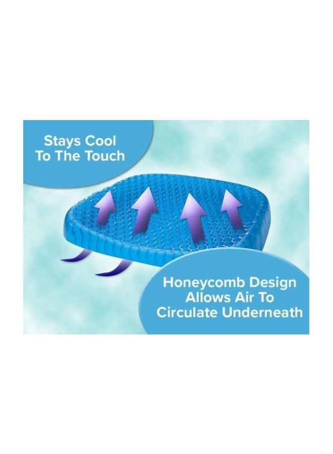 EggSitter - Seat Support Gel Cushion Blue 15.5 x 14 x 1.5inch - Image 1