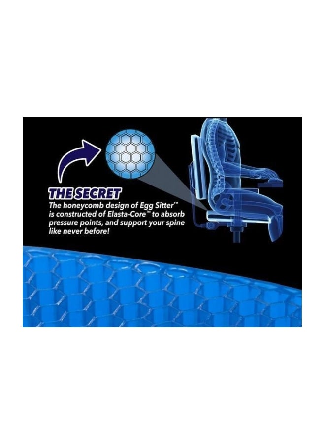 EggSitter - Seat Support Gel Cushion Blue 15.5 x 14 x 1.5inch - Image 1