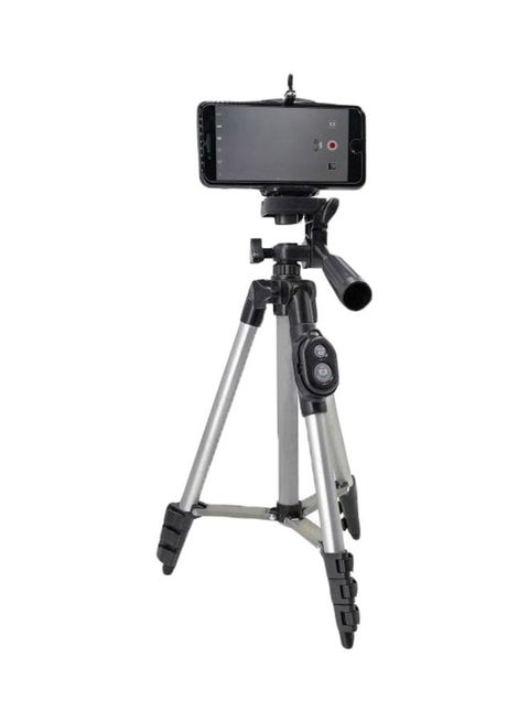 Camera Tripod With Remote Black/Silver