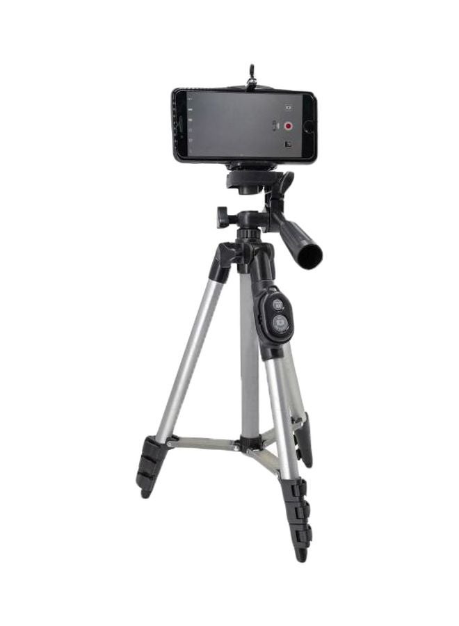 Generic - Camera Tripod With Remote Black/Silver - Image 1