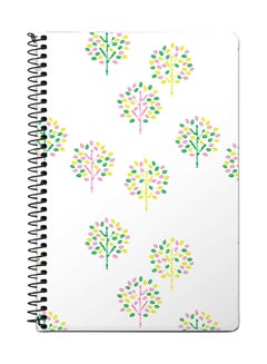 Stylizedd Summer Spring A5 Spiral Notebook White/Green 
