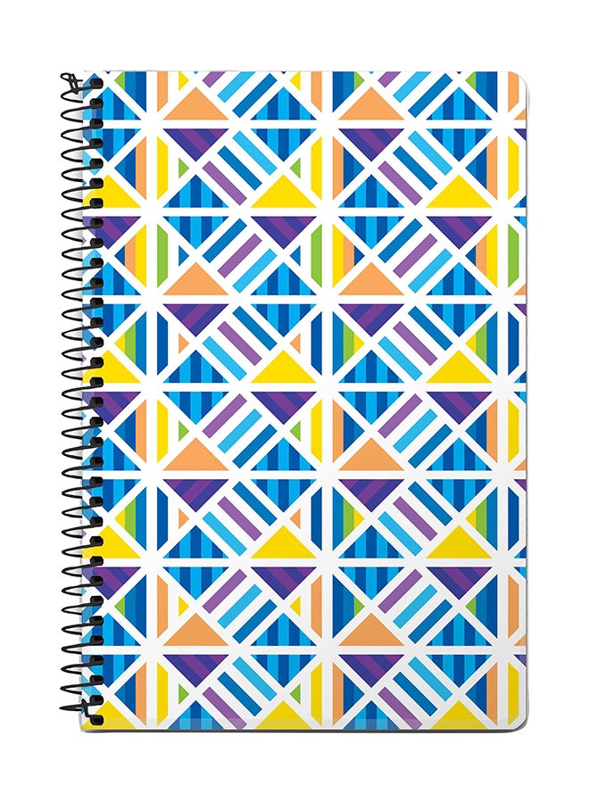 Stylizedd Greek Tiles A5 Spiral Notebook Multicolour