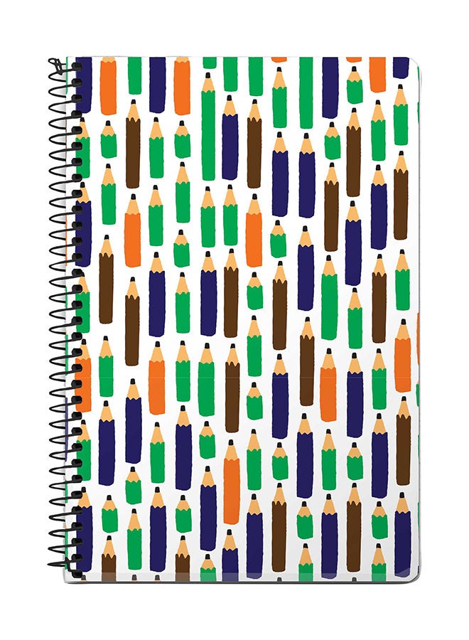 Stylizedd Pencil Race A5 Spiral Notebook Multicolour 
