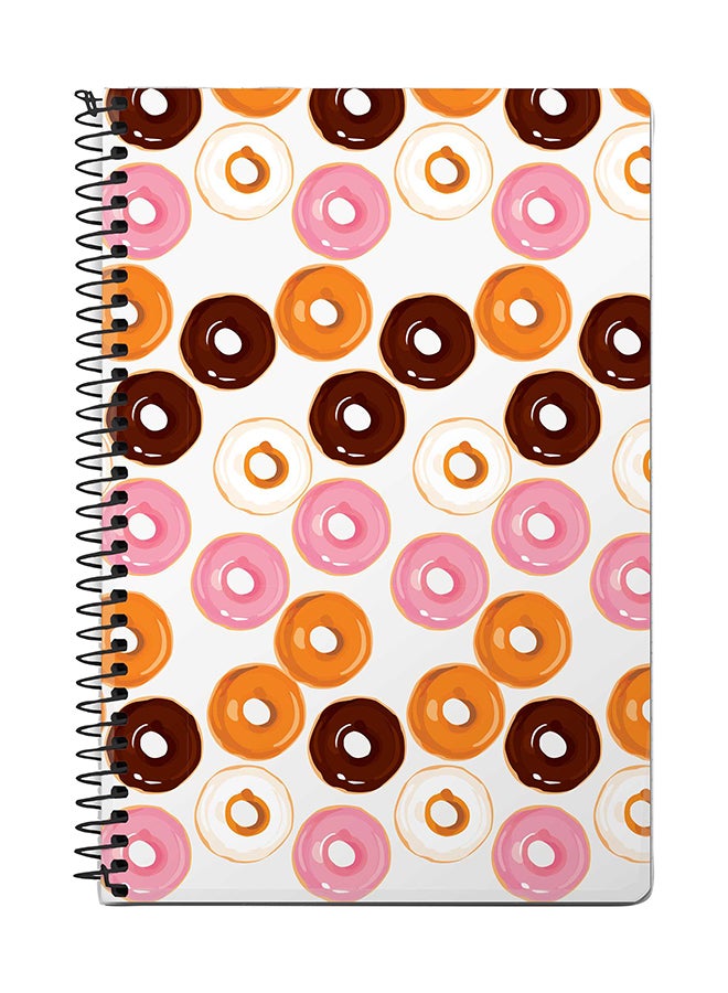 Stylizedd Donut Drops A5 Spiral Notebook Multicolour