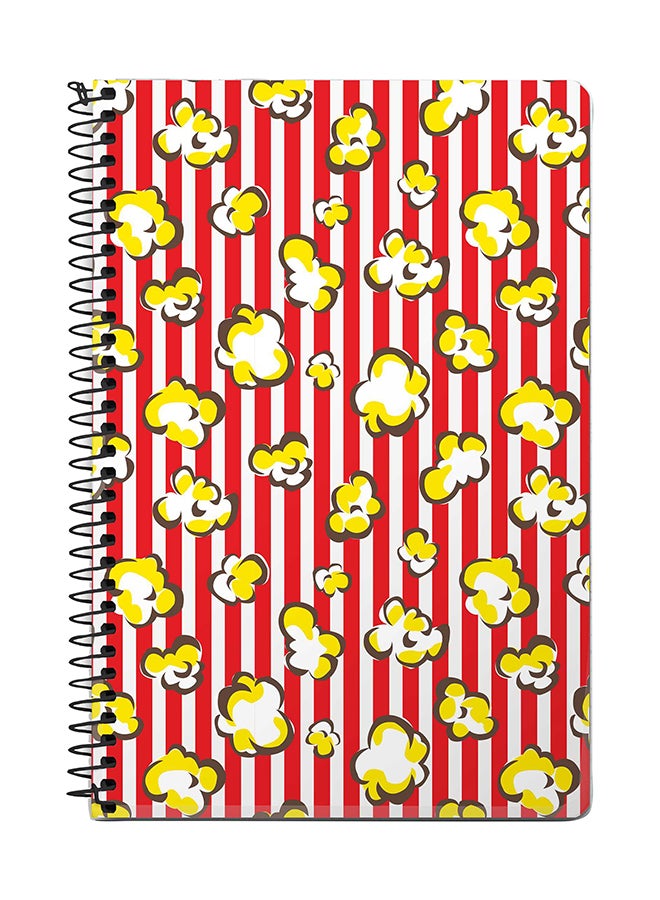 Stylizedd Popcorn Pop A5 Spiral Notebook Multicolour