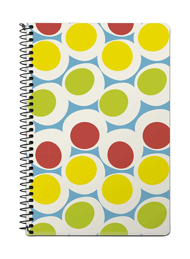 Stylizedd 70'S Bubbble A5 Spiral Notebook Multicolour