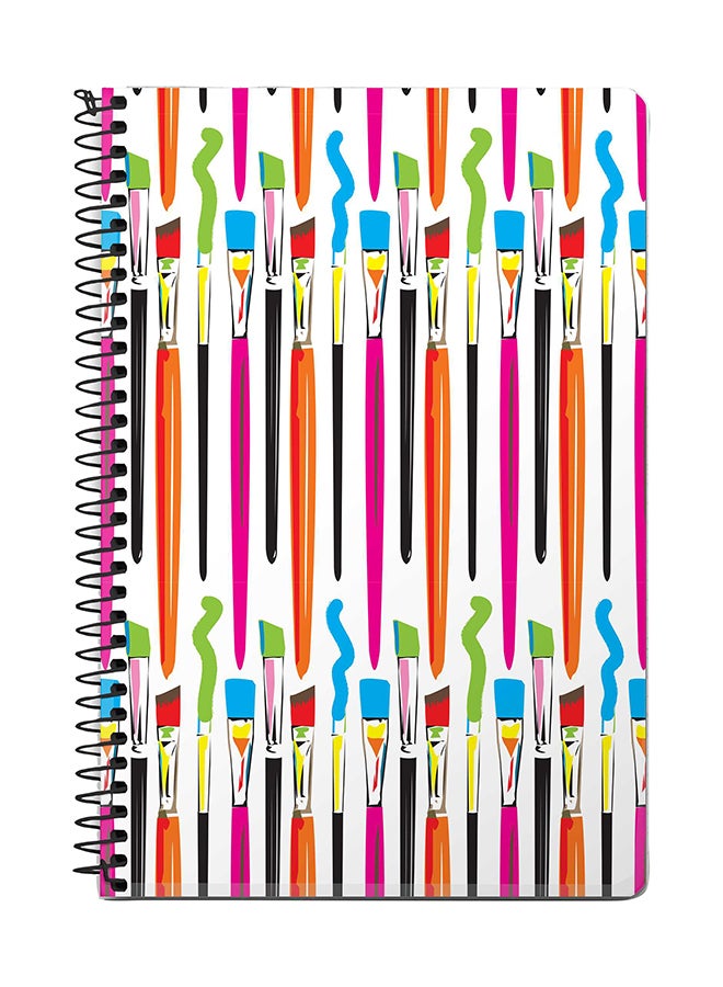 Stylizedd Paint Brush A5 Spiral Notebook Multicolour