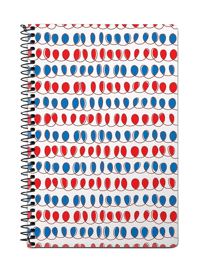 Stylizedd Cursive Bubbles A5 Spiral Notebook Multicolour 