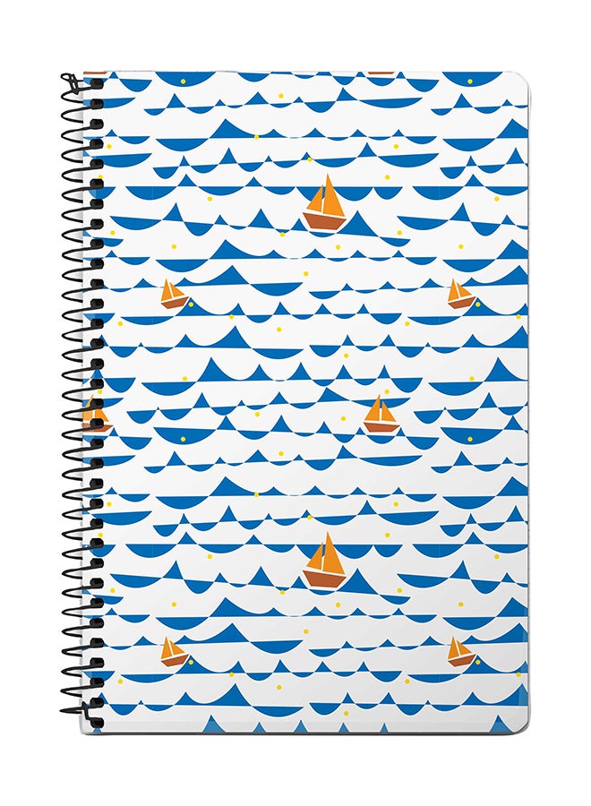 Sailing Sails A5 Spiral Notebook Multicolour - v1568112869/N29688844A_1