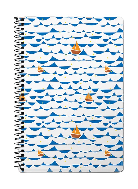 Sailing Sails A5 Spiral Notebook Multicolour