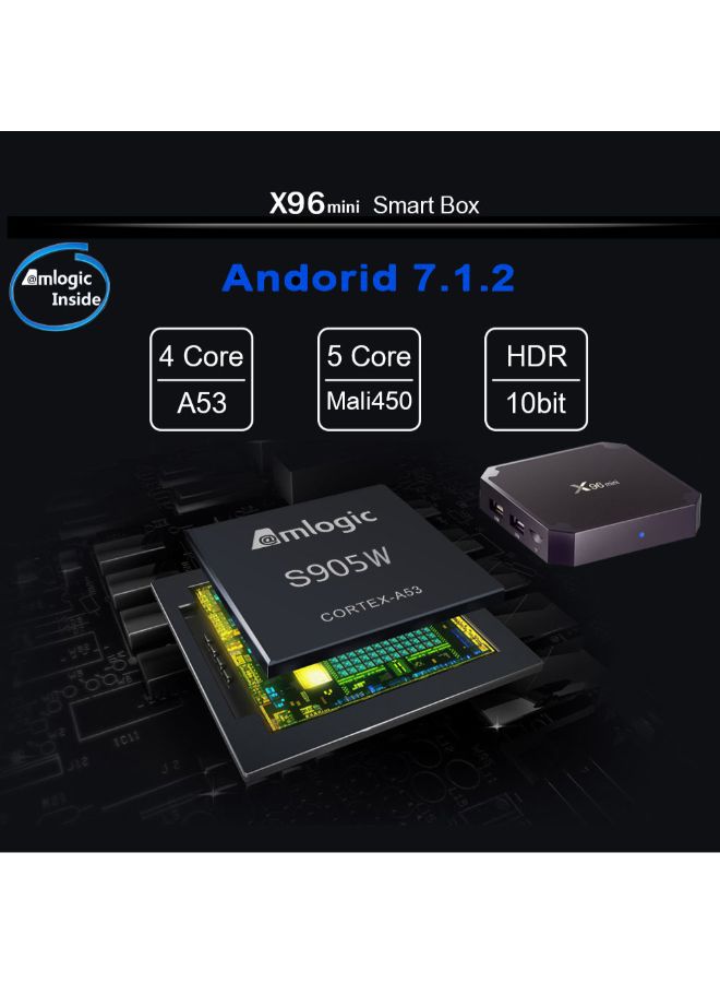 Generic Smart Android TV Set Top Box X96 Mini Black  - Image 5