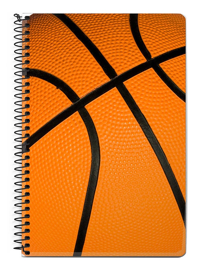 Stylizedd Basketball A5 Spiral Notebook Orange