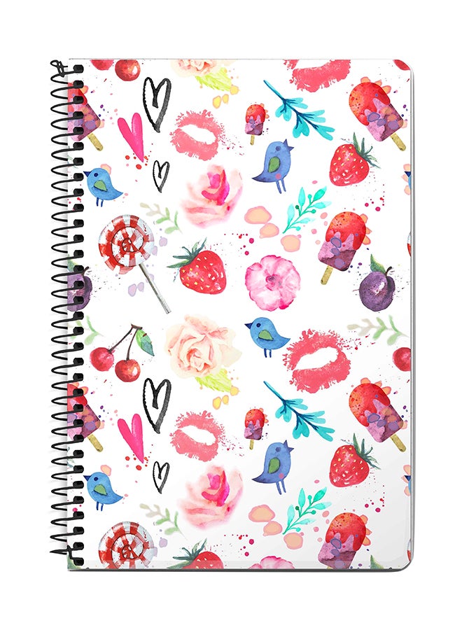 Stylizedd Summer Fever A5 Spiral Notebook Multicolour