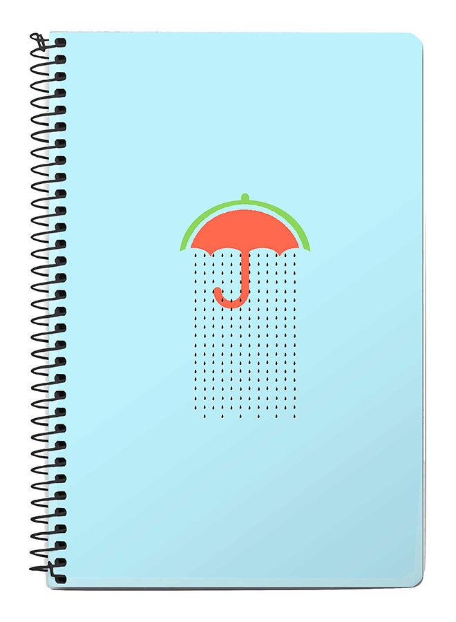 Stylizedd Weeping Melon A5 Spiral Notebook Blue/Pink