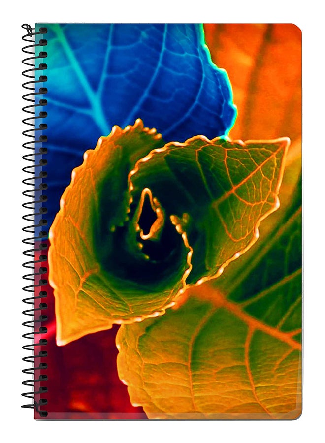 Stylizedd Bloomin Autumn Leaves A5 Spiral Notebook Multicolour