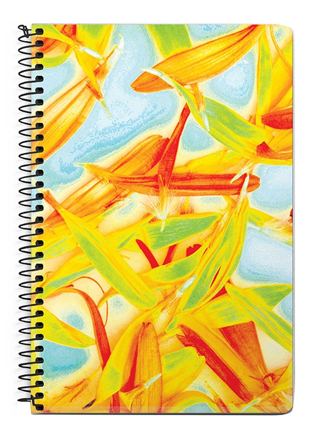 Stylizedd Pastel Petals A5 Spiral Notebook Multicolour 