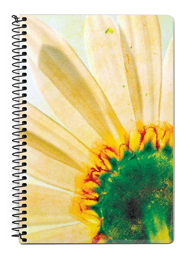 Stylizedd Bloomin Sunflower A5 Spiral Notebook Yellow/Green