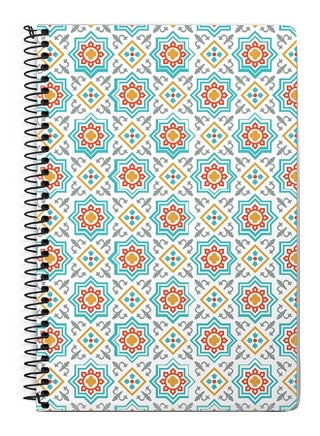 Moroccan Mosaic A5 Spiral Notebook Multicolour - v1568116184/N29688677A_1