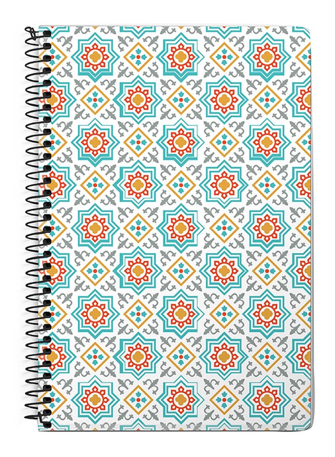Moroccan Mosaic A5 Spiral Notebook Multicolour
