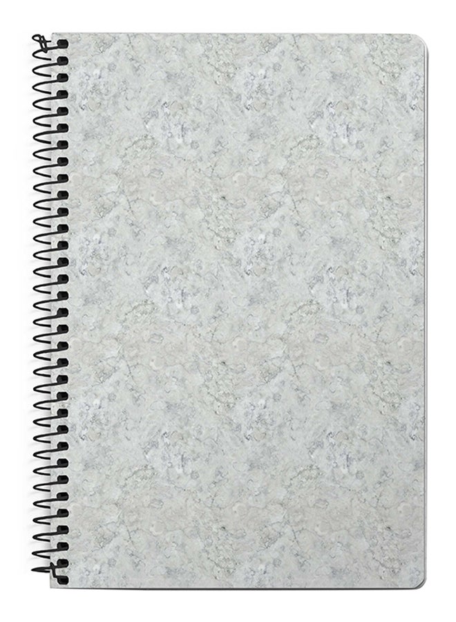 Stylizedd Marble Texture Black A5 Spiral Notebook Grey