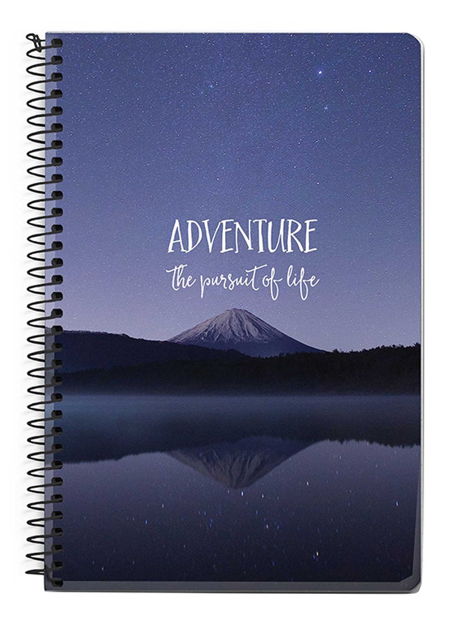 Stylizedd Adventure A5 Spiral Notebook Purple/White